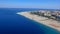 Beautiful aerial view of Soverato coastline and beaches in summer, Calabria - Italy