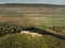 Beautiful aerial view of Szigliget near Balaton