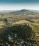 Beautiful aerial view of Szigliget near Balaton