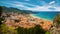 Beautiful aerial view of the village Cefalu