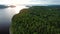 Beautiful aeril view of Lake Onega in Karelia. Russia.