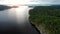 Beautiful aeril view of Lake Onega in Karelia. Russia.