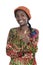 Beautiful African Woman Smiling Thumb Up