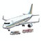 beautiful Airplane clipart illustration