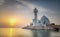 Beautiful Al Khobar Corniche Mosque Sunrise -Saudi Arabia