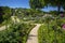 Beautiful alley near Charlottenhof palace in the Sanssouci park