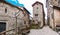 Beautiful alleyway in the historic town of Casso, Friuli, Italy