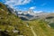 Beautiful alpine landscape of Matterhorn, Monte Cervino, Italy, Italian Alps
