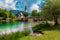 Beautiful alpine village with traditional church, Lake Bohinj, Slovenia, Europe