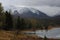 Beautiful altai mountains in winter siberia