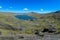 Beautiful altiplano lake landscape