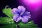 Beautiful and amazing image of violet flower AI Generated