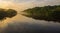 beautiful amazon river in a beautiful cloudy sunrise