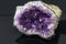 Beautiful amethyst druse a black background