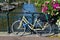 Beautiful amsterdam bicycle on bridge