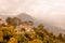 Beautiful ancient building in Monserrate, Bogota Colombia