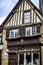 Beautiful ancient houses in Dinan, France. One of the most attractive streets , Jersual