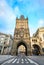 Beautiful ancient powder tower, Prague, Czech Republic. Powder Tower is the gateway which leads through the Old Town