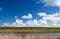 Beautiful ;andscape with river and sky