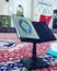 A beautiful angle photograph of a Qurâ€™an inside a mosque