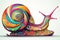 Beautiful animal style art pieces Cute Snail Drawing illustrations