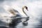 Beautiful animal style art pieces Graceful Swan Portrait