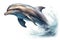 Beautiful animal style art pieces Majestic Lovely Dolphin Portrait