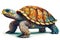 Beautiful animal style art pieces Turtle A whimsical