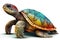 Beautiful animal style art pieces Turtle A whimsical
