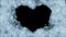 Beautiful Animation of Freezing Window forming Heart Shape. Alpha Mask. Freezing and Defrosting. Ultra HD 3840x2160