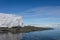 Beautiful antarctic landscape with iceberg