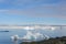 Beautiful antarctic landscape with iceberg