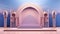 Beautiful arab arch with blur, ramadan concept