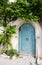 Beautiful Arabic Turquoise Blue Door, Arabic Craftmanship, Architecture