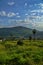 Beautiful Arbel mountain near the Sea of Galilee under the clue sky on sunny day in Israel