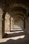 Beautiful arcade of the ancient theater near the town of Aspendos