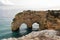 Beautiful arches in rock at Praia da Marinha near Lagos in Portugal