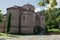 a beautiful architectural cross-domed structure made of old bricks.