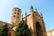 Beautiful architecture of catholic church Basilica of St. Antoninus Basilica di Sant`Antonino in Piacenza