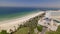 Beautiful area of beach in Ajman timelapse near the turquoise waters of Arabian Gulf.