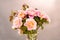 Beautiful Arrangement of Pastel Rose Flowers Bouquet