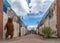 Beautiful artistic alley in downtown Longmont, Colorado