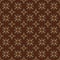 Beautiful Artwork flower motifs on Jepara batik design with smooth dark brown color design