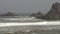 Beautiful Atlantic Ocean waves rocky point on the Legzira beach