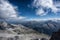 Beautiful Austrian Alps in Soelden, Tyrol, Ice Q peak at 3.200 meters height