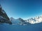 Beautiful Austrian Alps in Soelden, Tyrol, peak at 3.000 meters height