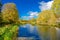 Beautiful Autumn Colours on the Forth & Clyde Canal Scotland.