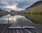 Beautiful Autumn Fall landscape image of Lake Buttermere in Lake