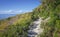 Beautiful autumn landcape, view from Athos Peninsula coast Halkidiki, Greece