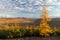 Beautiful autumn landscape. Arctic nature.